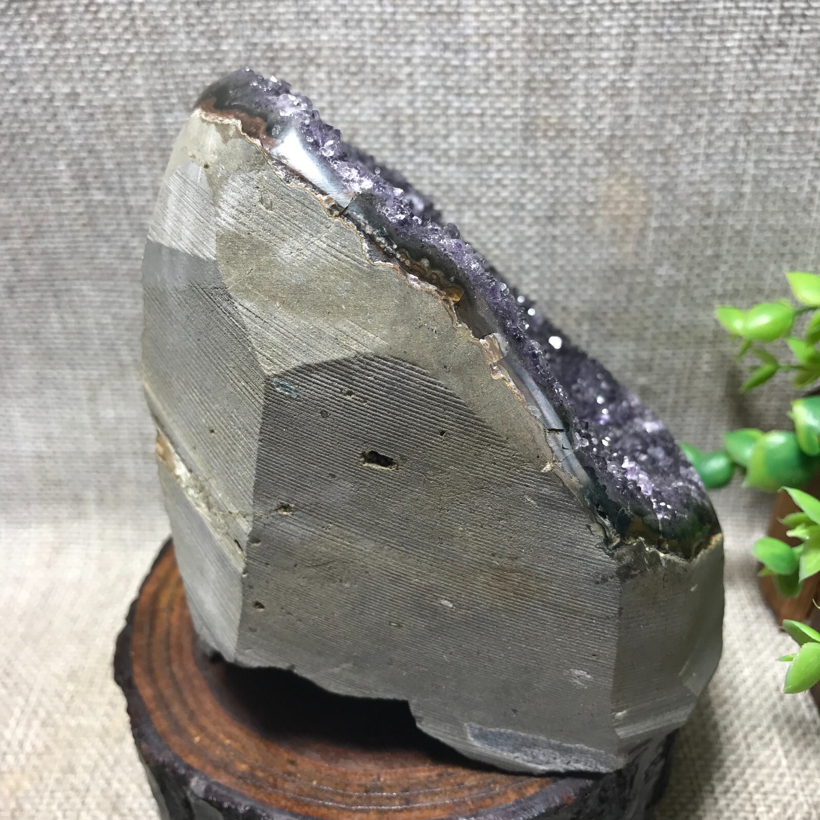 1281g Natural Amethyst Cluster Geodes Cut Base Quartz Crystal Healing 44