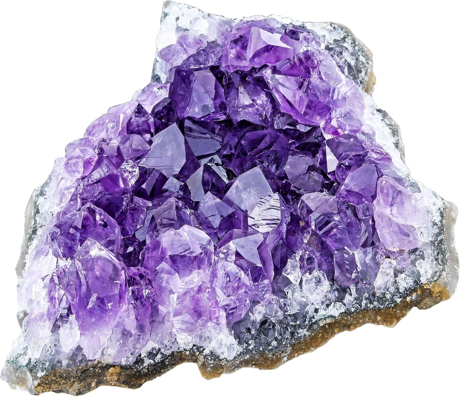 CrystalTears Amethyst Crystal Geode Cluster Raw Amethyst Rock Quartz Healing Cry