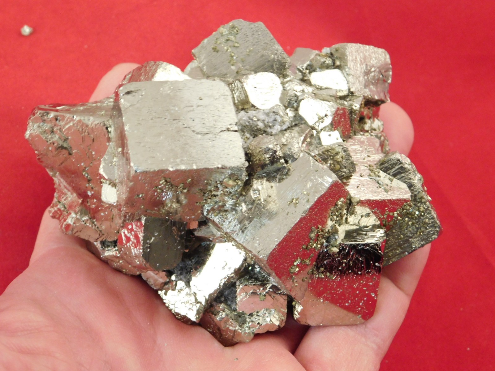 Big! 100% natural PYRITE Crystal CUBE Cluster Huanzala Mine Peru 759gr