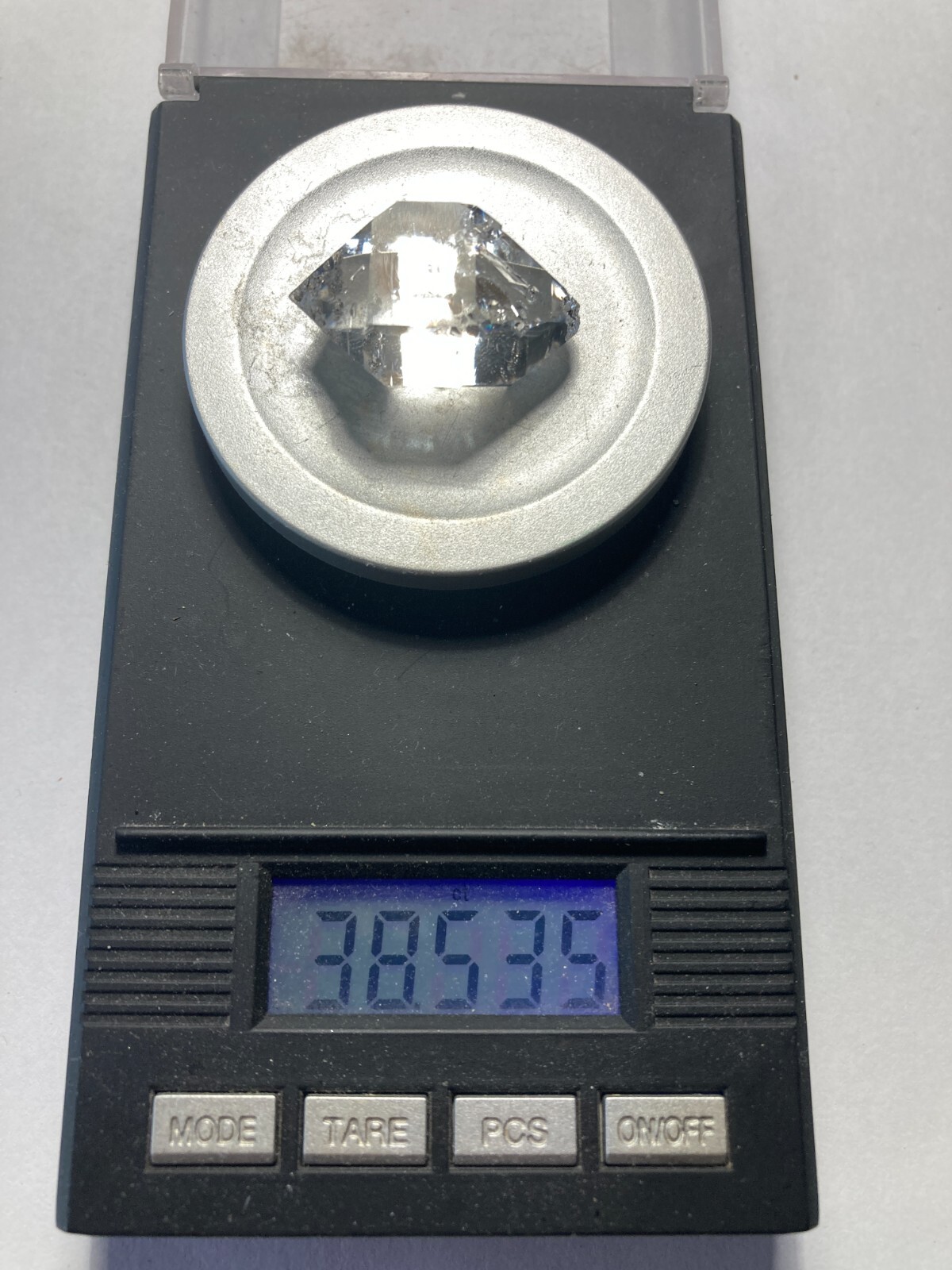 Herkimer NY AA + Diamond NEW TREASURE BOX 26mm x 17mm, 38.52 ct sec A3