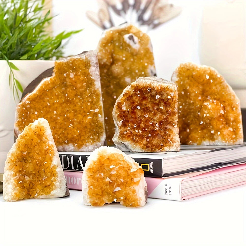 Crystal Geode Rocks Cluster Quartz Stone Mineral Crystal Rock Art 200-300g