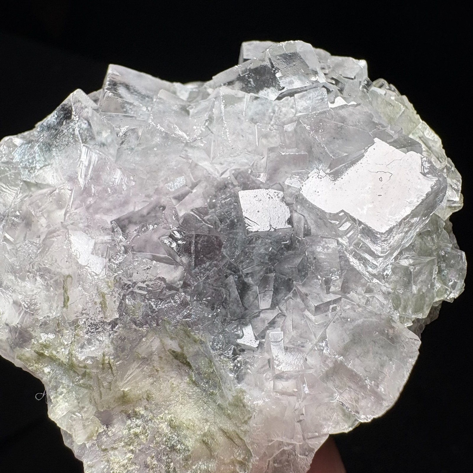 AAA+ Water-Clear Cubic Fluorite Cluster Specimen Natural Crystal Raw Mineral