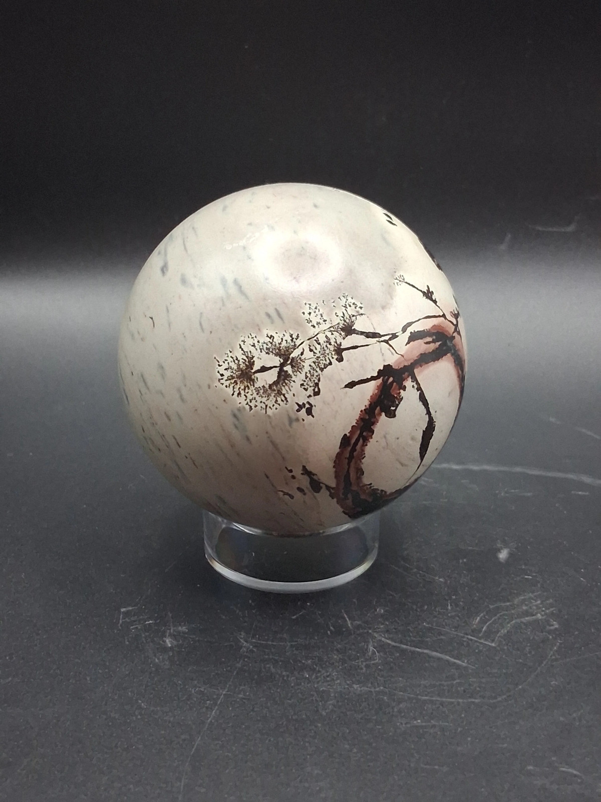 Picture jasper sphere! 63.9mm, 2.3 inches, 10 ounces