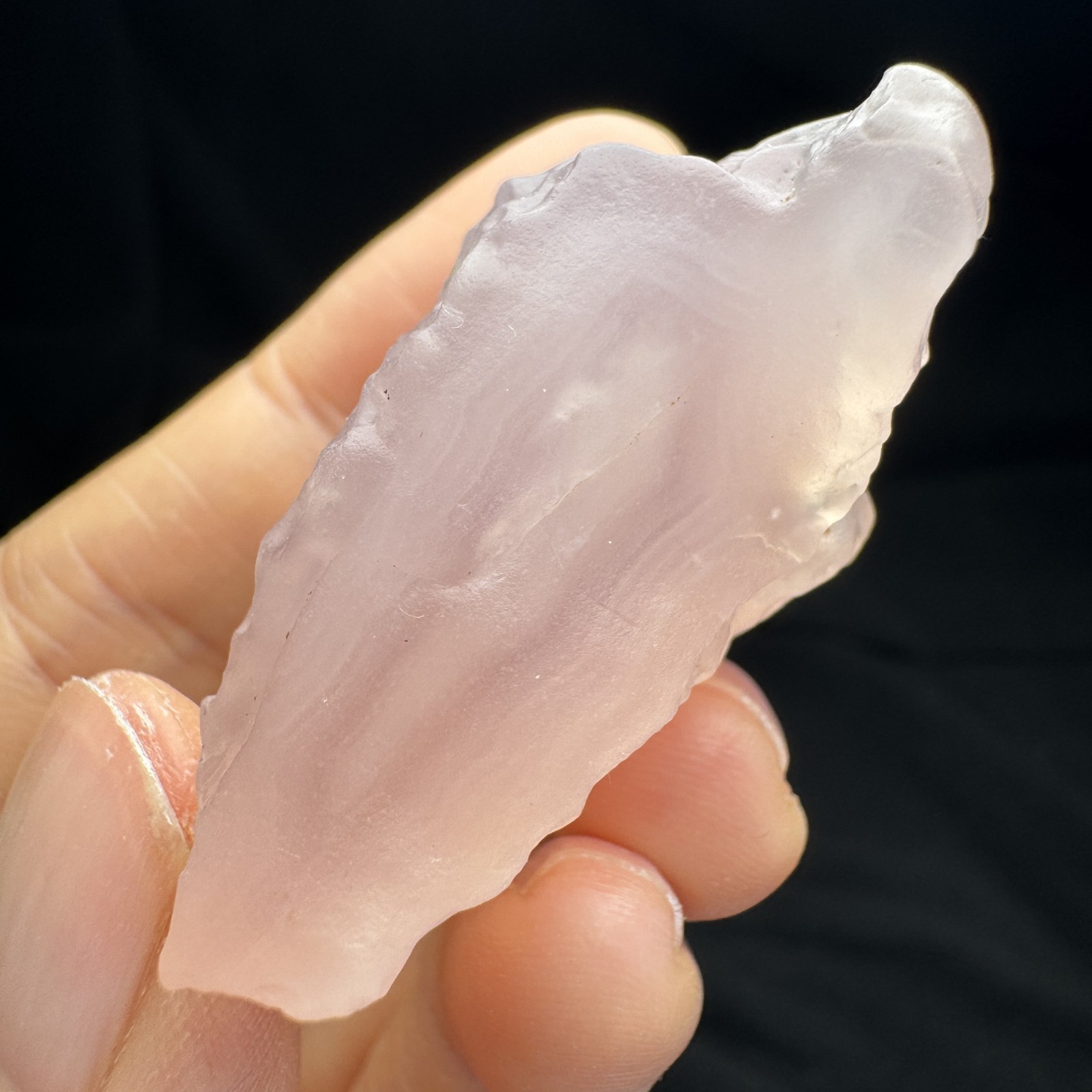 4.4cm/32g Raw & Natural Alxa Gobi Icy-Pink Agate, Inner Mongolia-5920