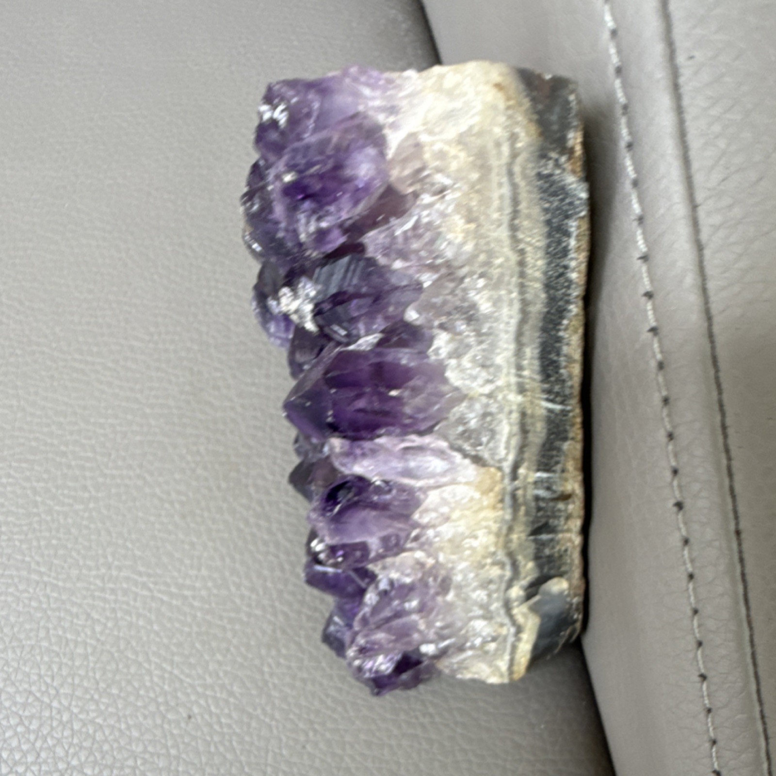Natural Amethyst Crystal Cluster, Purple, Approx. 3 Inches