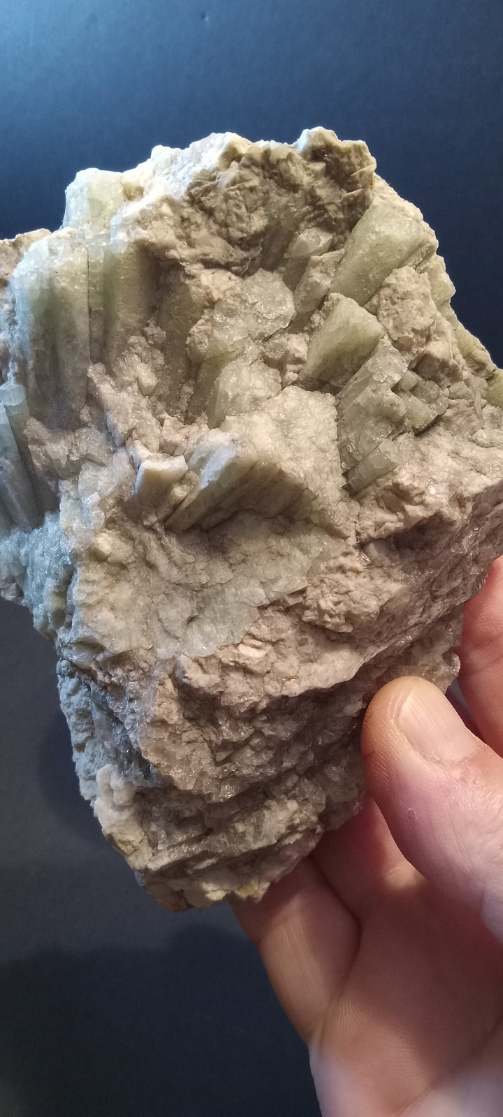 Large Maine Beryl Crystal Fan Cluster