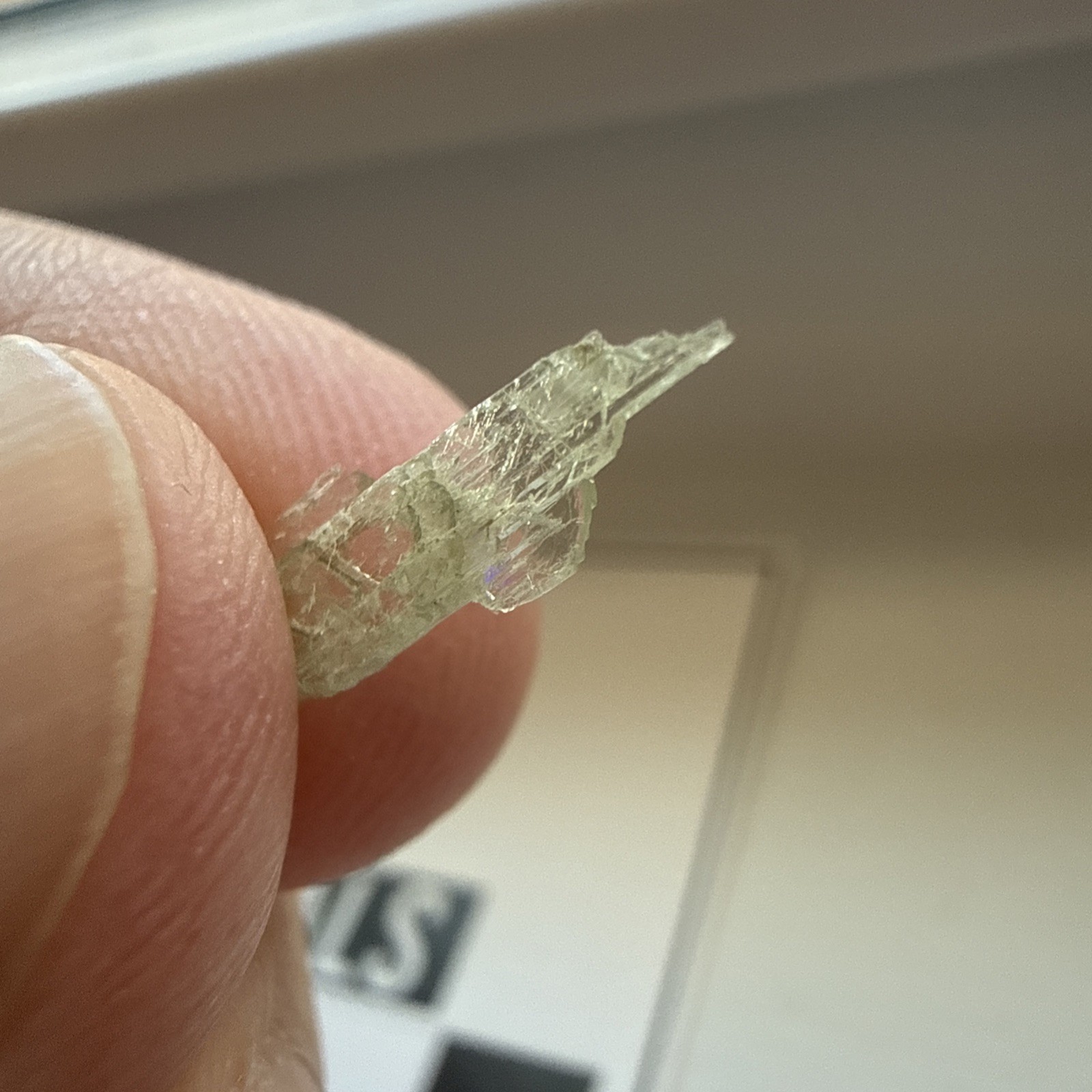 Old Stock Hiddenite Type Local Adams Farm Alexander Co Hiddenite North Carolina