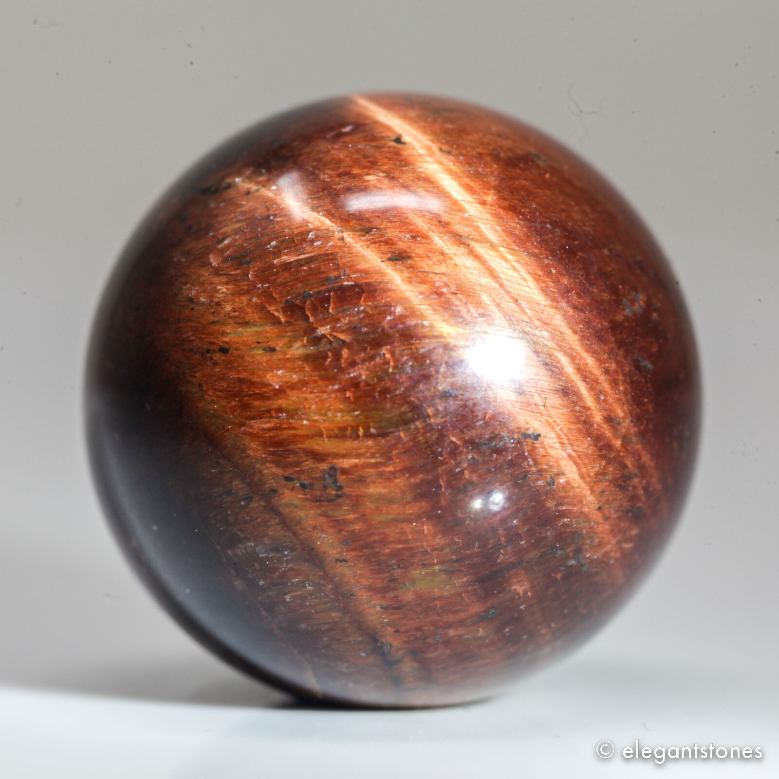 22g25mm Red Tiger Eye Sphere Crystal Ball Natural Quartz Healing Gemstone Chakra