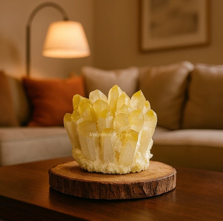 6PCS/SET 4.5lb+ Rare Quartz Cluster Natural Crystal Geode Home Decor Art Display