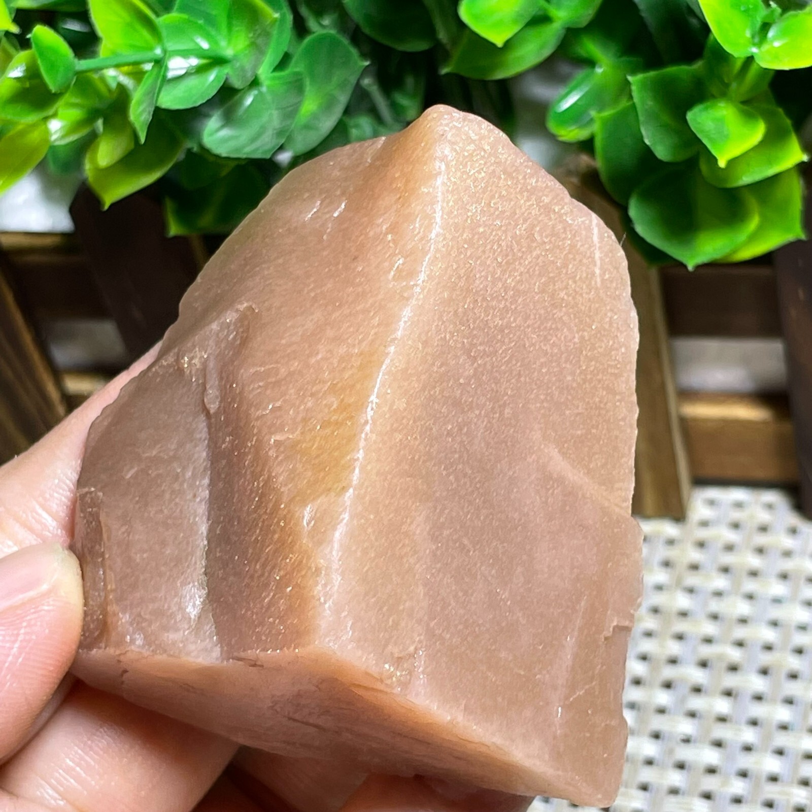 TOP ULTRA RARE NATURAL GOLDEN SUN STONE STAR RAW ROUGH CRYSTAL GEMSTONE 143g A52