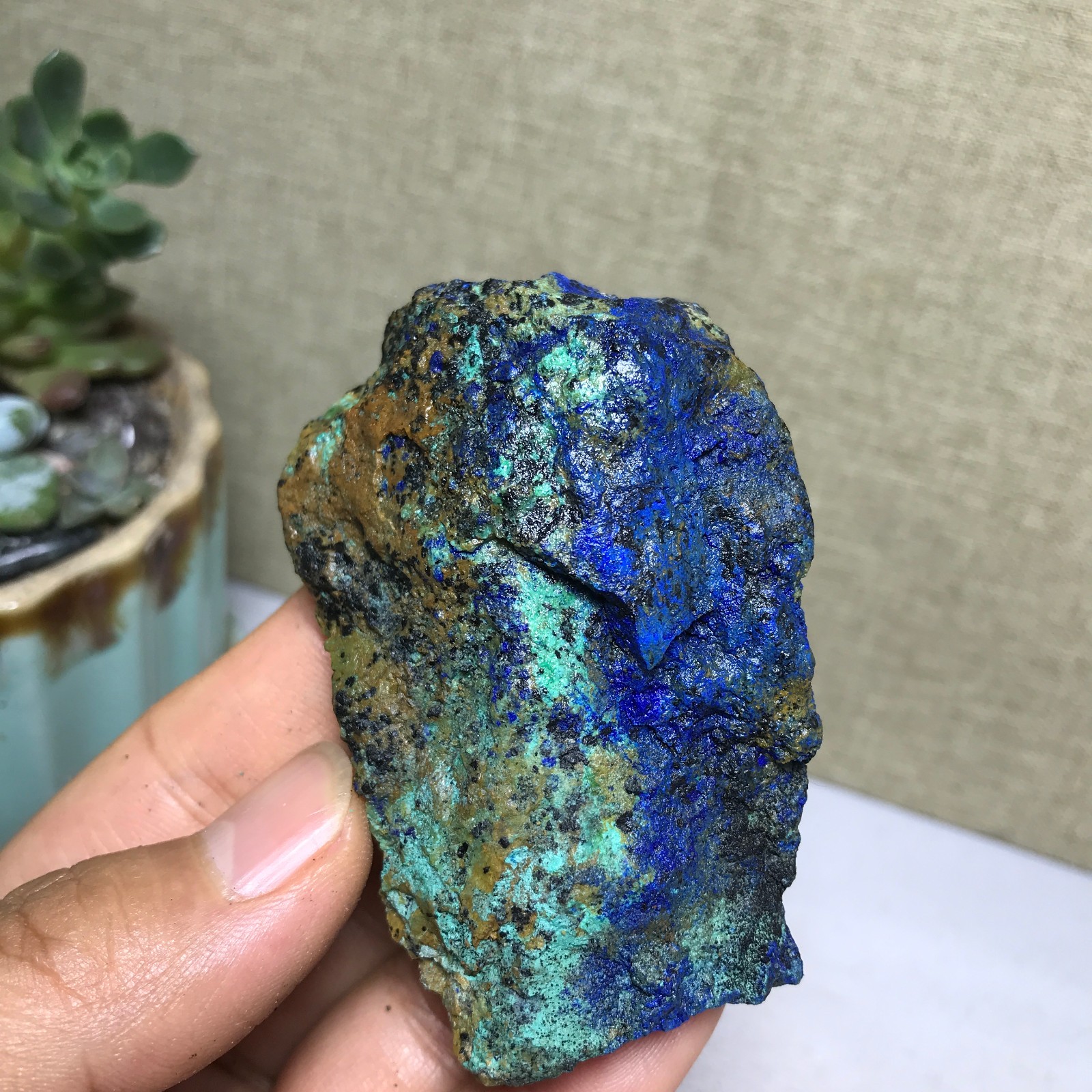 99g Natural Azurite Malachite gemstone Rough original Crystal Specimen A5177