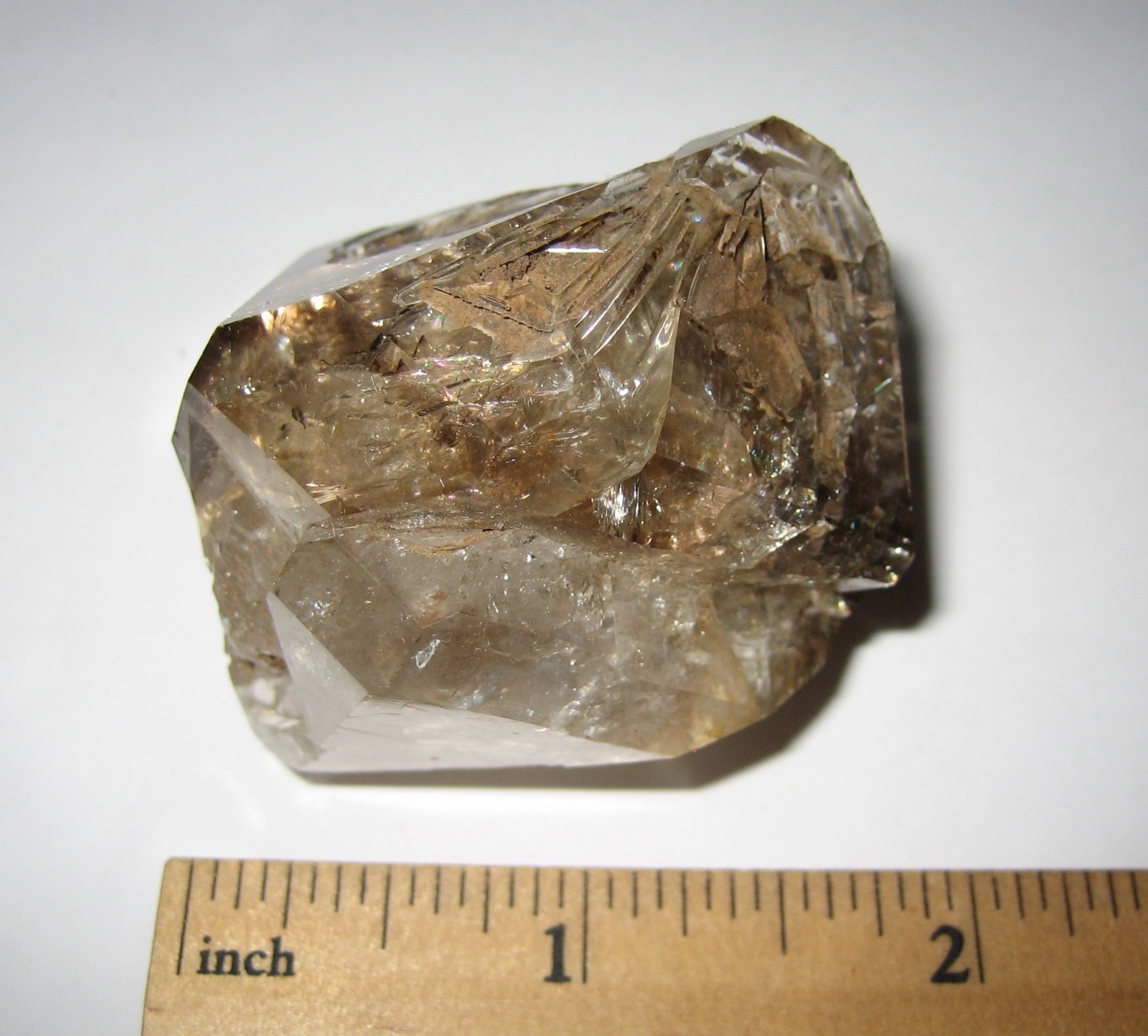 2.2″ NATURAL SMOKY ELESTIAL HERKIMER DIAMOND QUARTZ CRYSTAL NY, USA 83.4grams *A