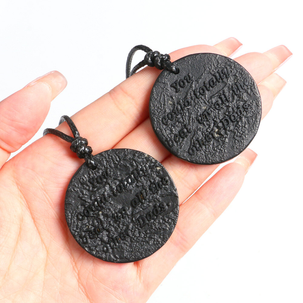 1X Natural Shungite Stone Pendant Necklace Crystal EMF Protection Karelia Russia