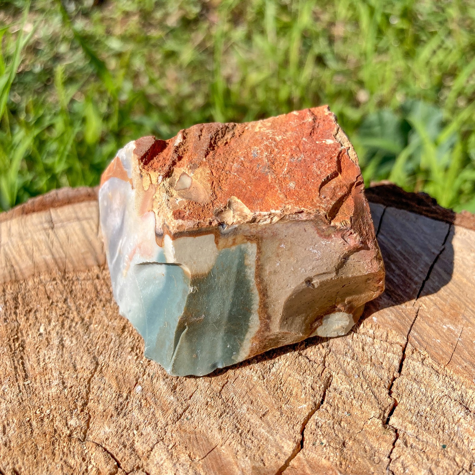 Raw Polychrome Jasper Crystal / Energy Blockages / Transformation / Rebirth