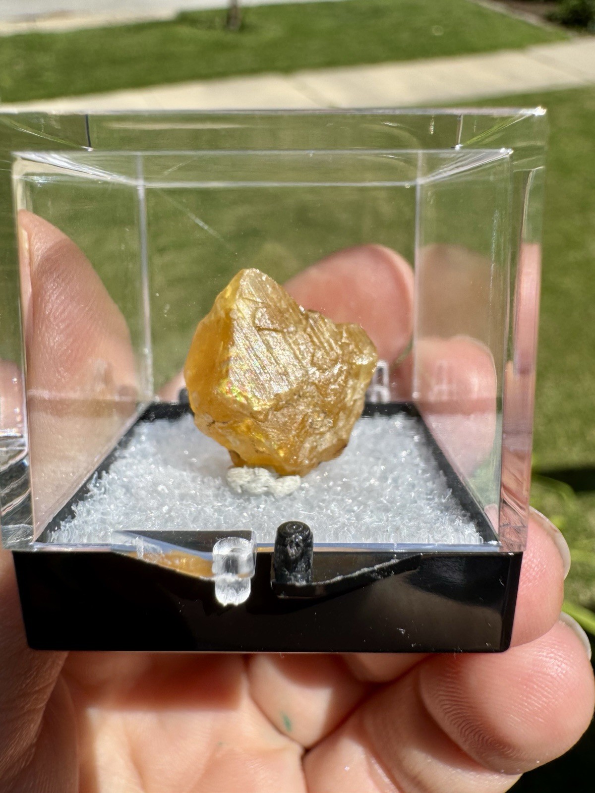 Natural Raw Yellow Flourite Specimen From France 6 Grams.