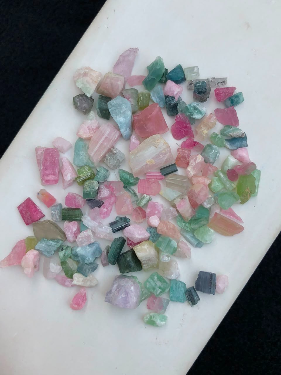 181 carat Natural mix color tourmaline rough lot from Afghanistan