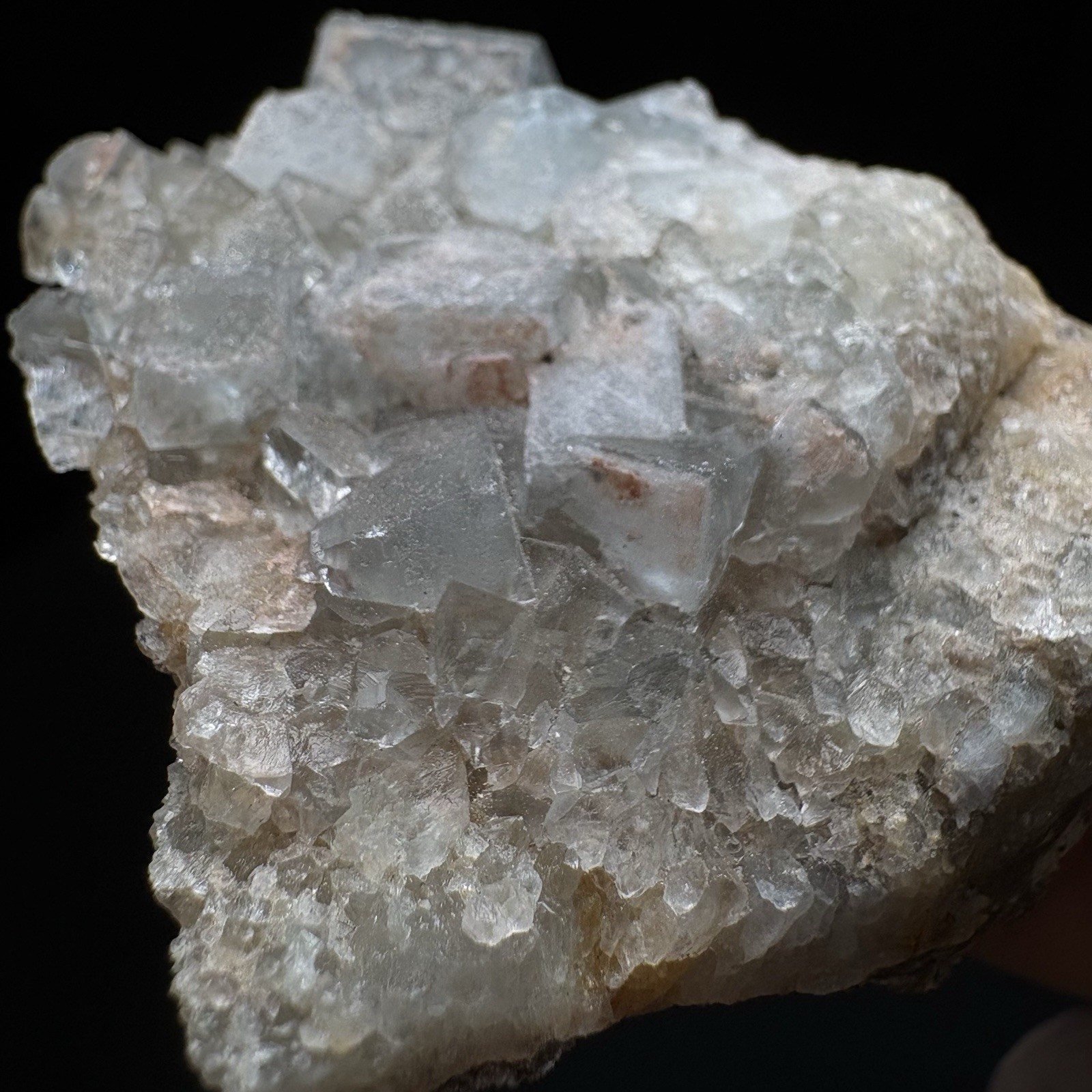Natural Blue Phantom Fluorite Specimen Raw Mineral Beijing Healing J62