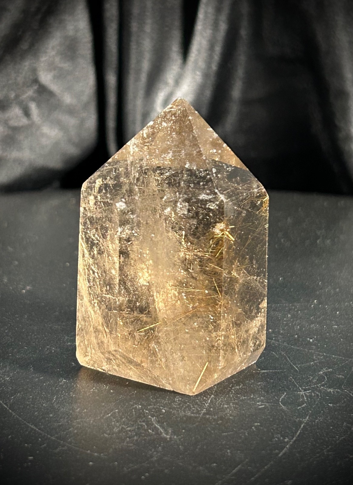 2.14″ Beautiful Gold Rutile Quartz Tower 2.4oz