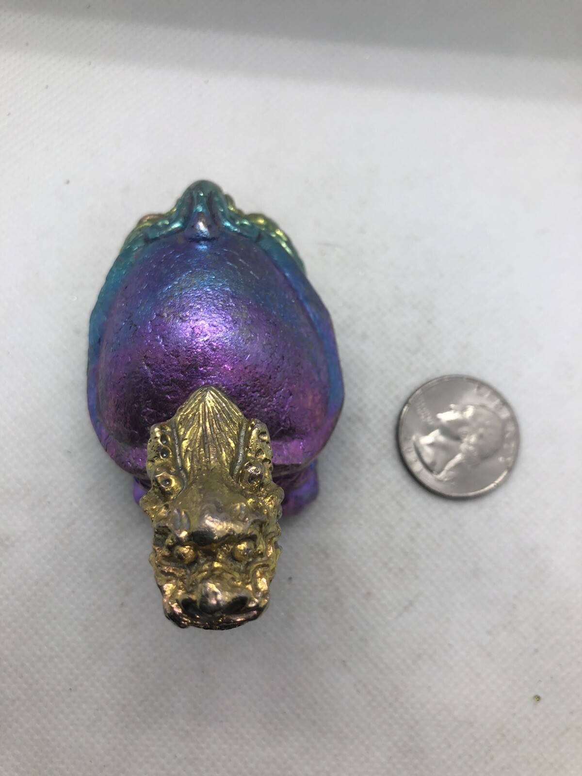 Bismuth Crystal Chinese Dragon Turtle