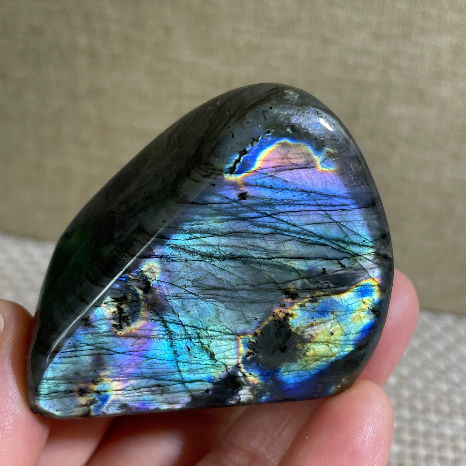 Natural Labradorite Crystal gemstone rough original Specimen 107g