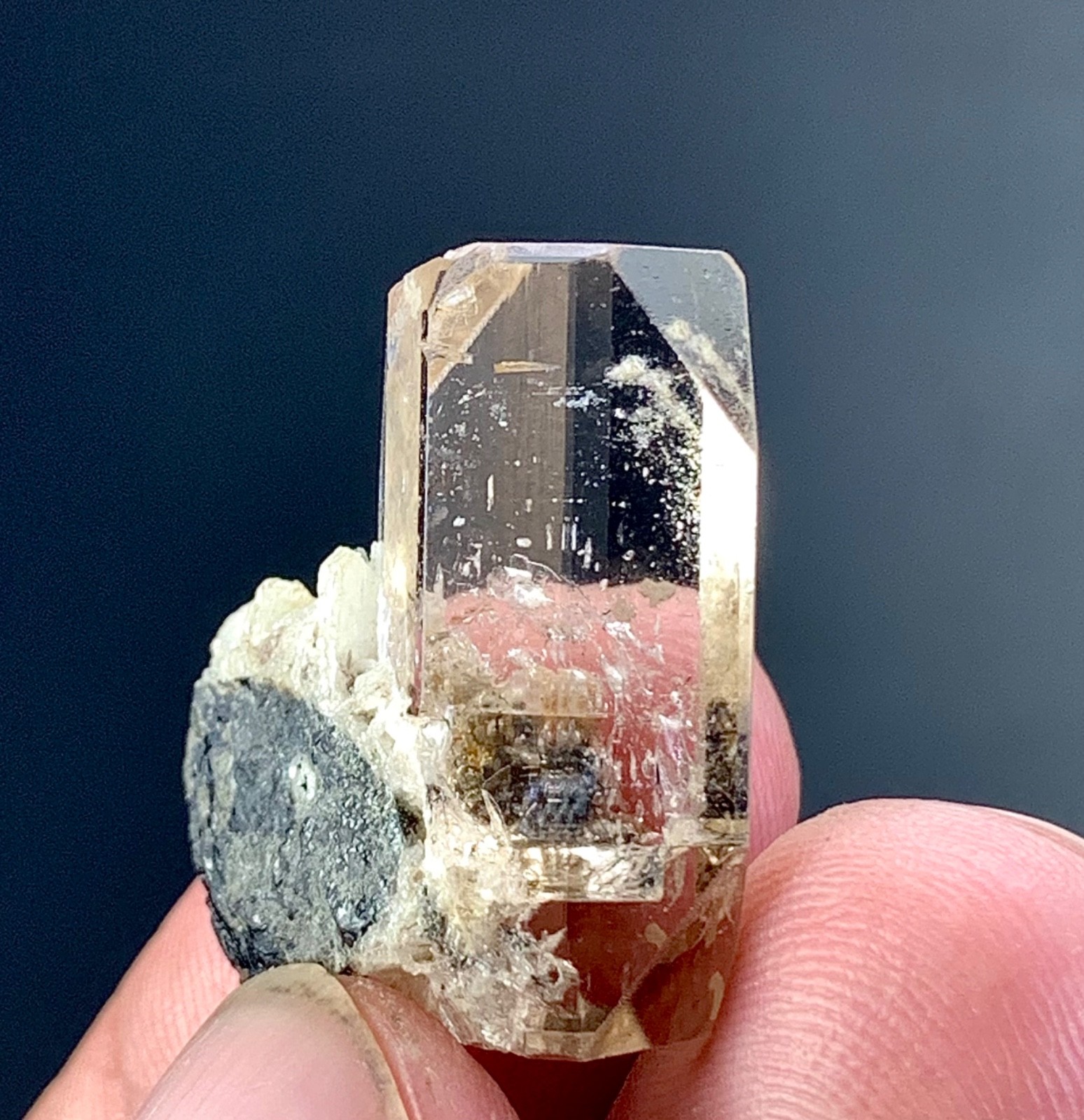 Topaz Crystal With Specimen From Skardu Pakistan 42_Carat