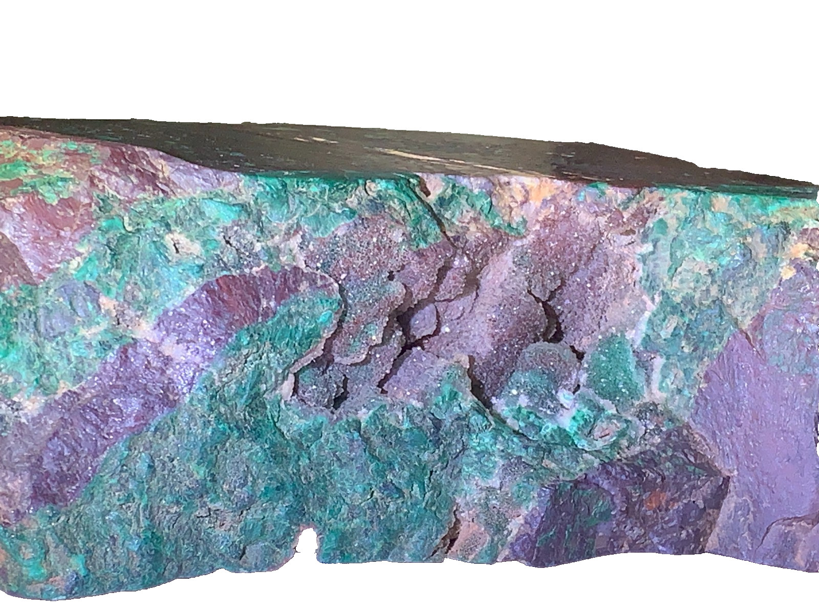 6.5lbs Globe/Miami AZ Old Stock Specimen – Druzy Quartz Malachite on Cuprite.