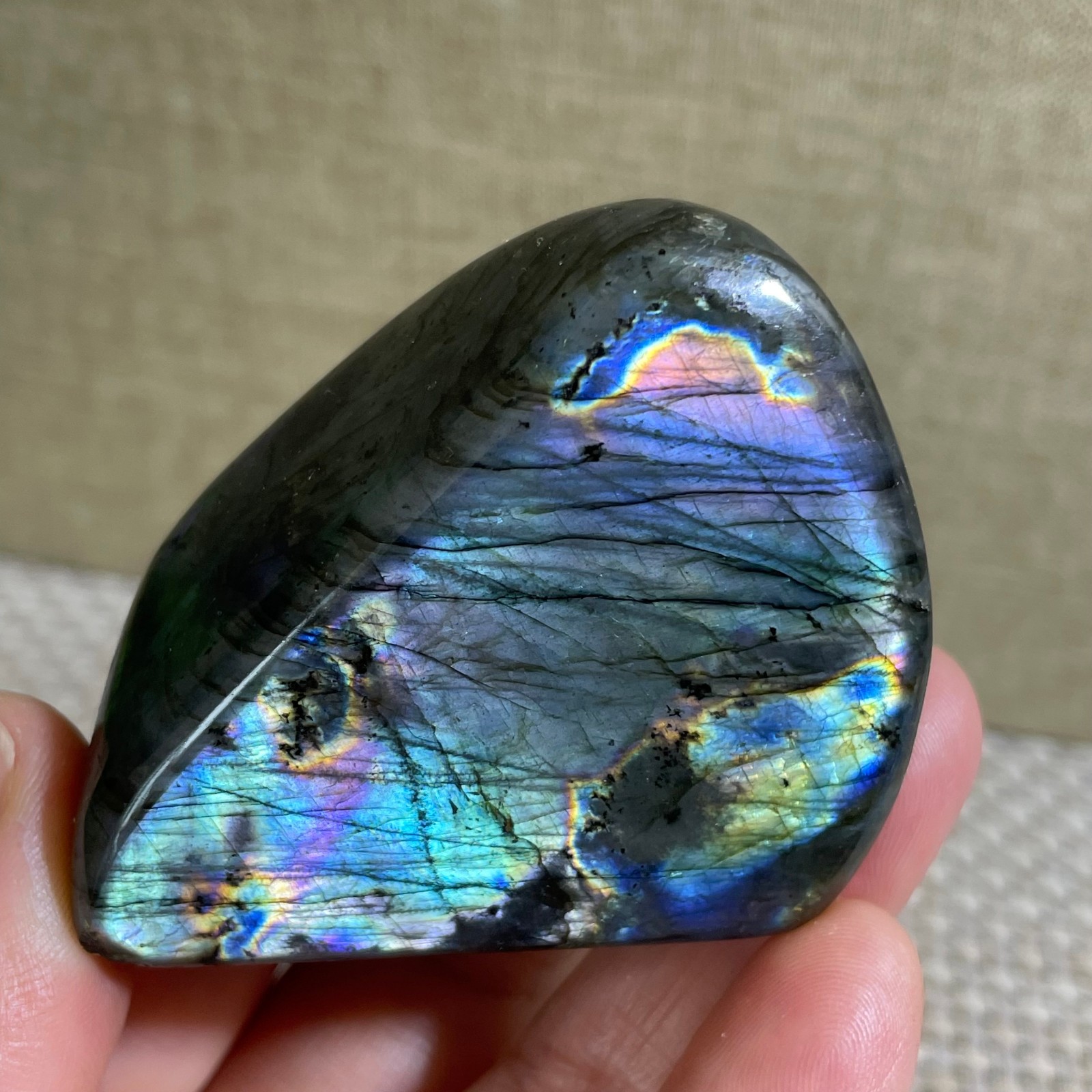 Natural Labradorite Crystal gemstone rough original Specimen 107g