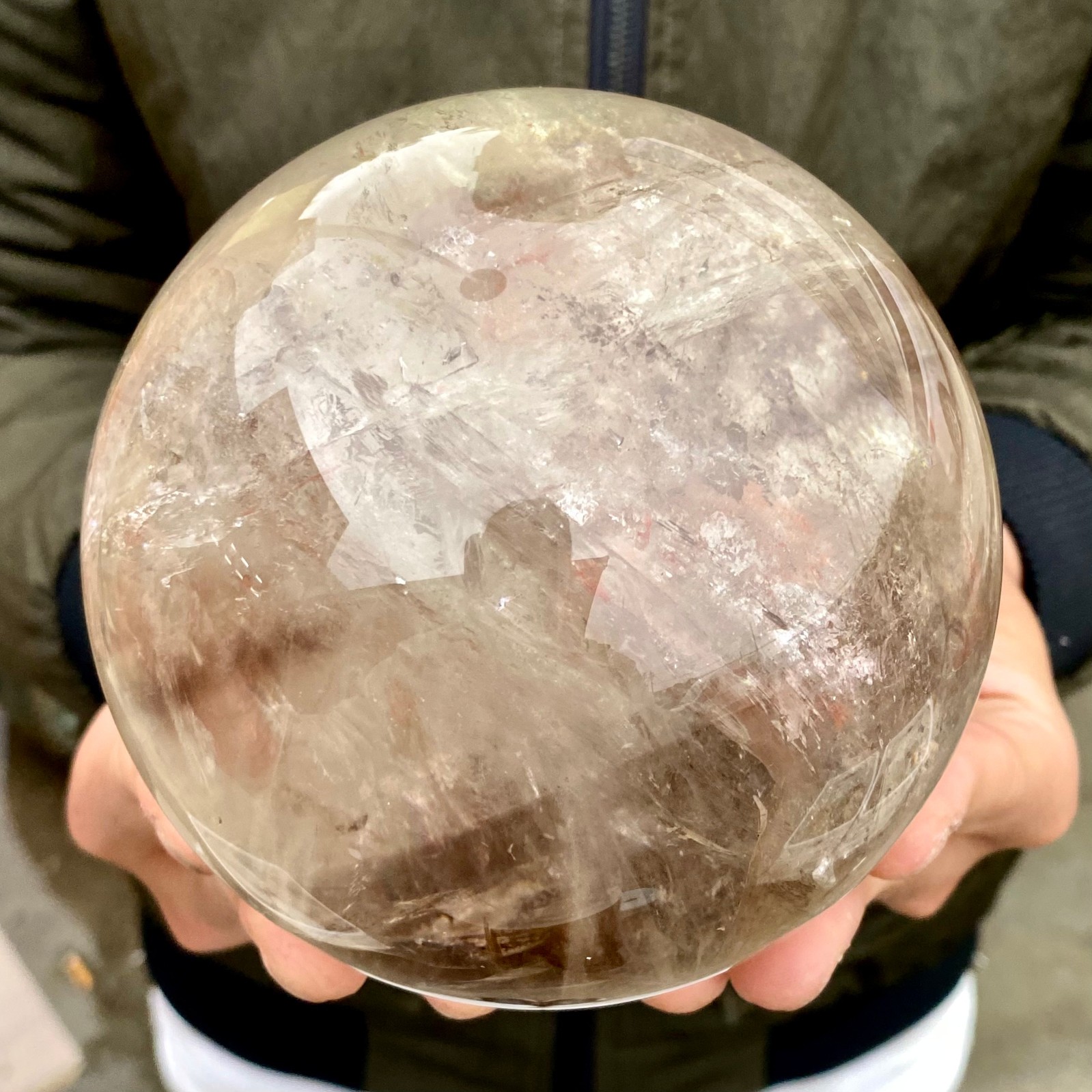 3.15LB Natural clear quartz sphere quartz crystal ball reiki Energy healing