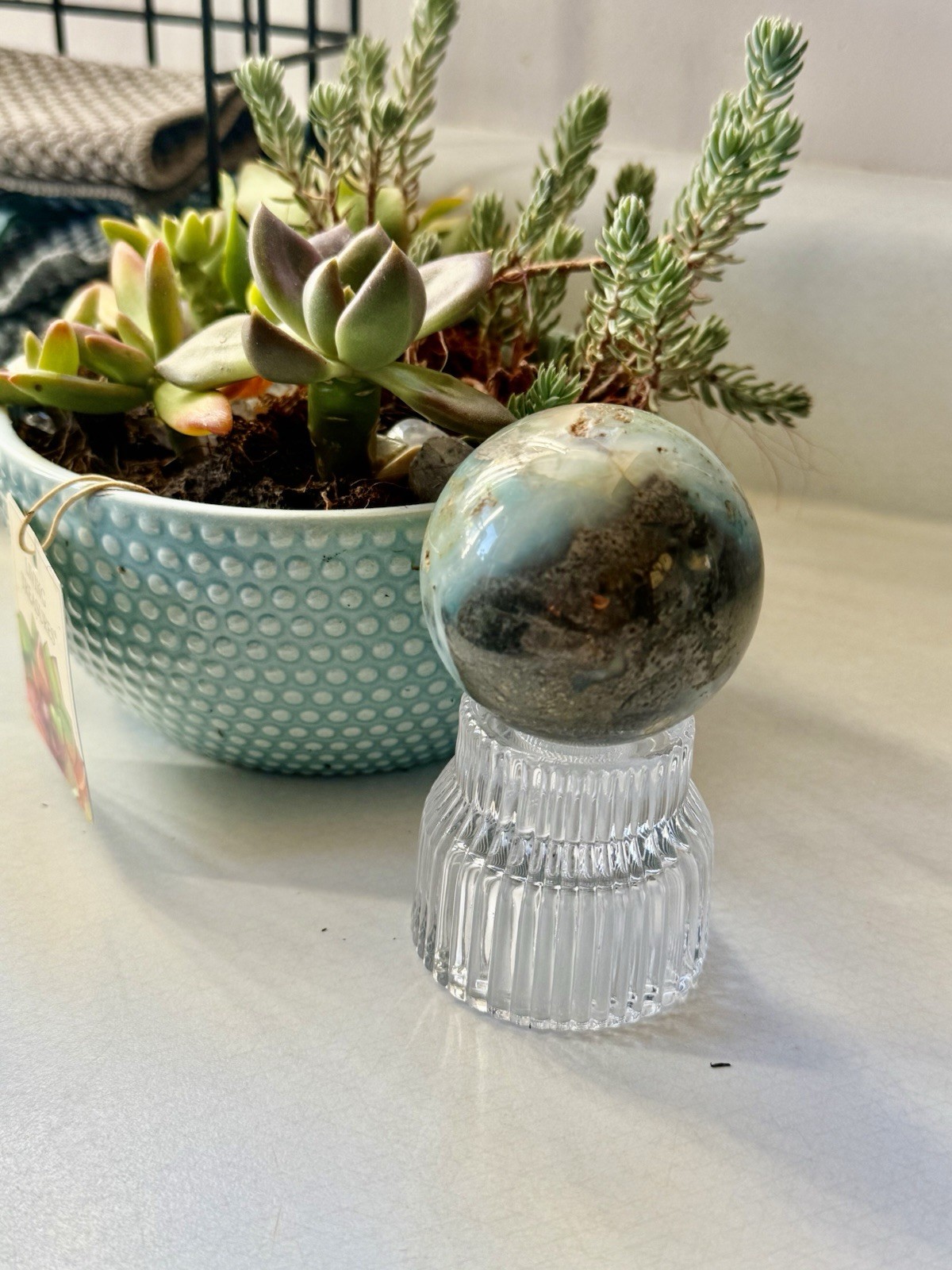 Sky Blue Quartz Sphere