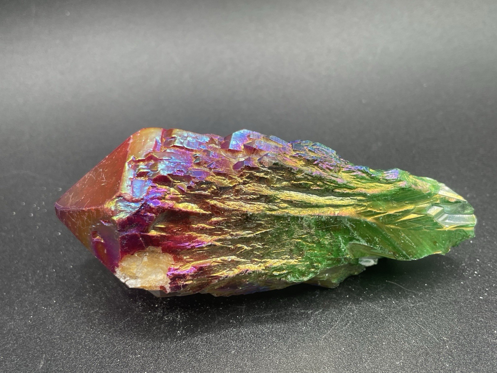 Rainbow Aura Quartz Freeform 107g