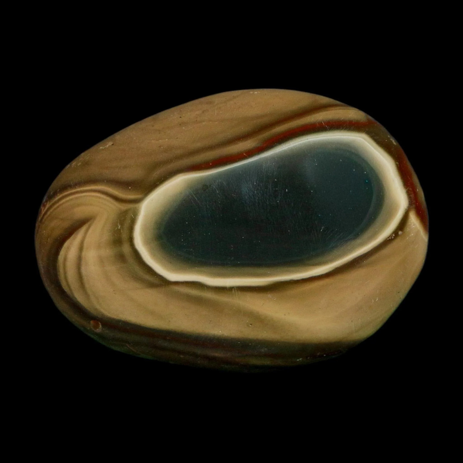 2.3″ Polychrome Jasper Natural Polished Mineral Palm Stone Madagascar