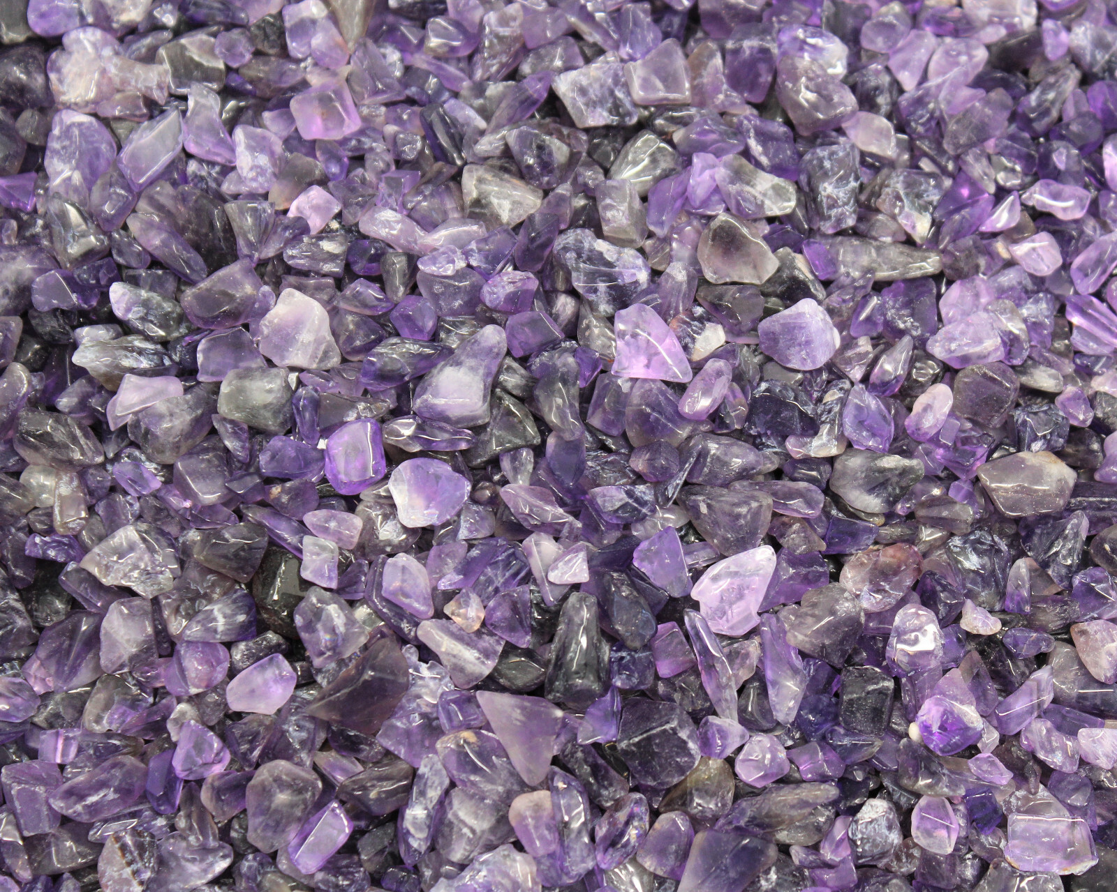 Amethyst Semi Tumbled Gemstone Mini Chips 5-15 mm, ‘A’ Grade Wholesale Bulk Lots