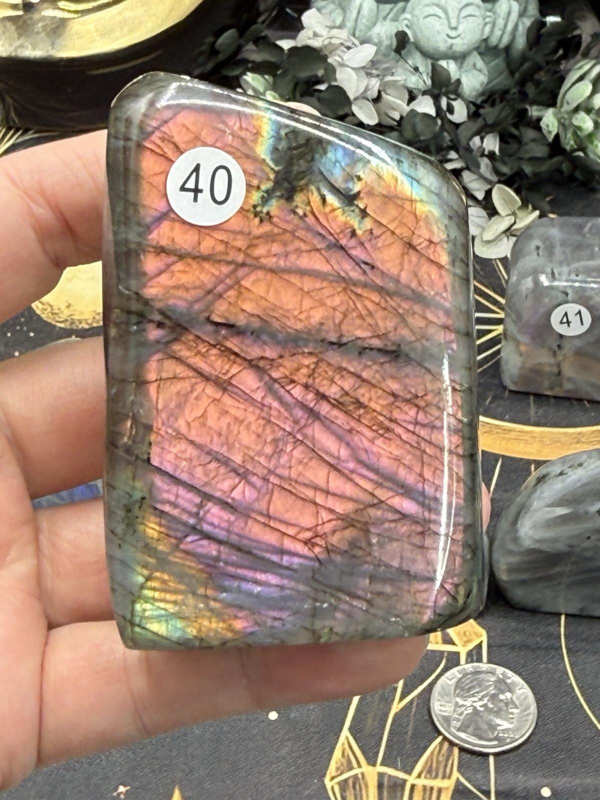 Natural Labradorite Sunset & Purple flash Free Forms Free shipping