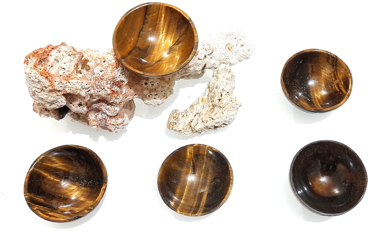 Tigers Eye Bowl Crystal Bowl Hand Carved Bowl Gemstone Healing Bowl 2 Inches