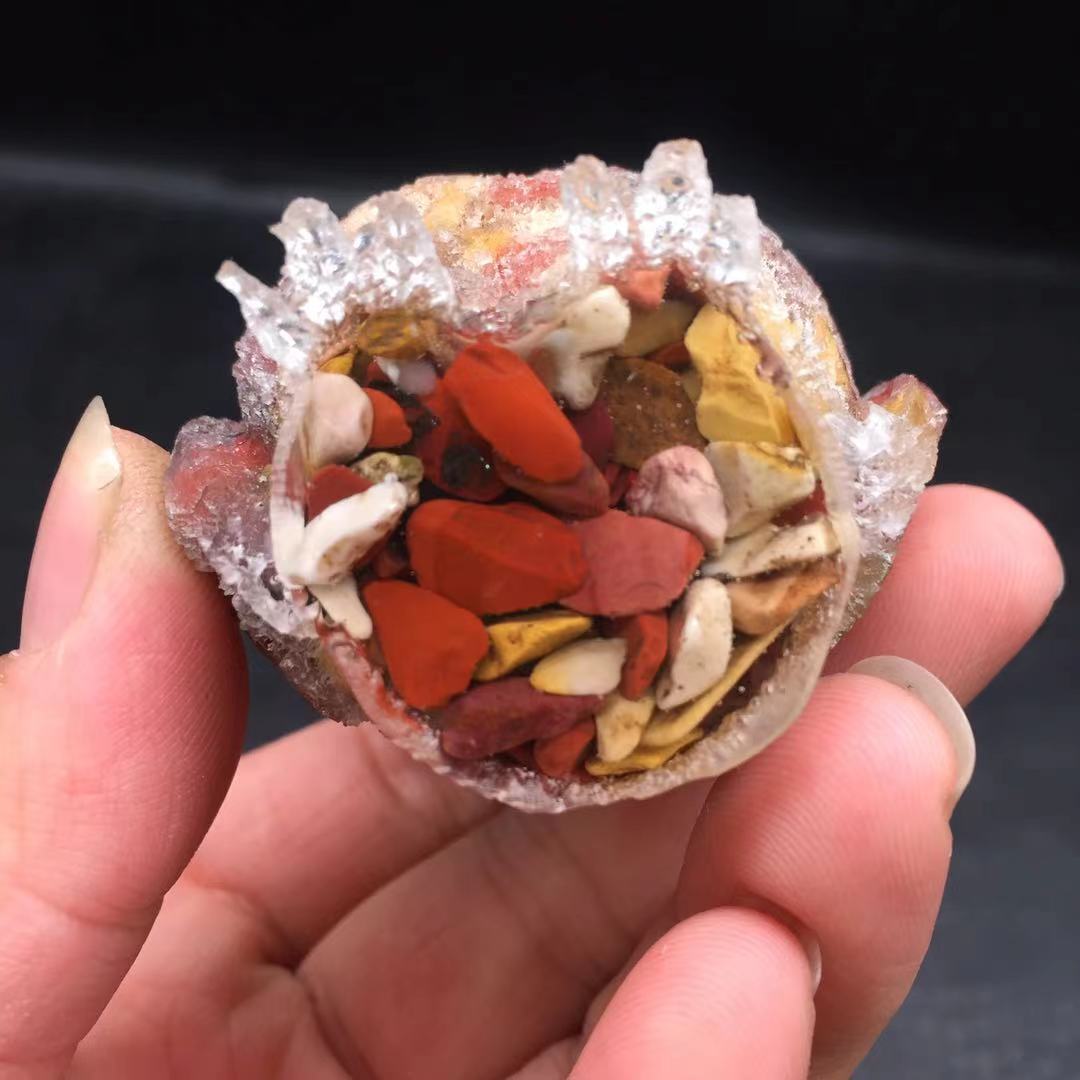 Natural Mookaite Quartz Crystal Tumbled Stone Resin Owl Healing Decorate 1pc