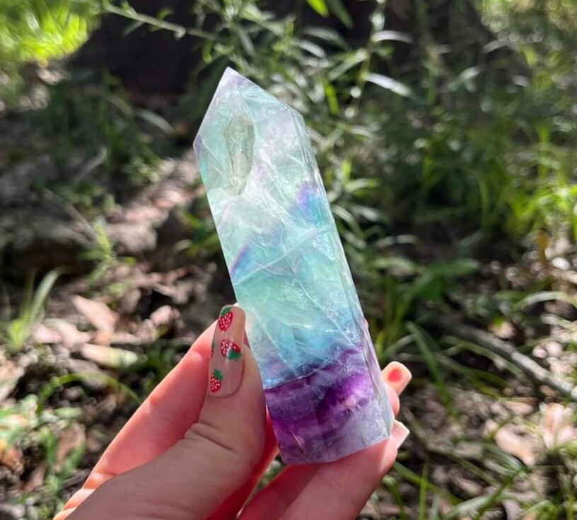 Rainbow Fluorite Towers – Large Sizes – Random Selection