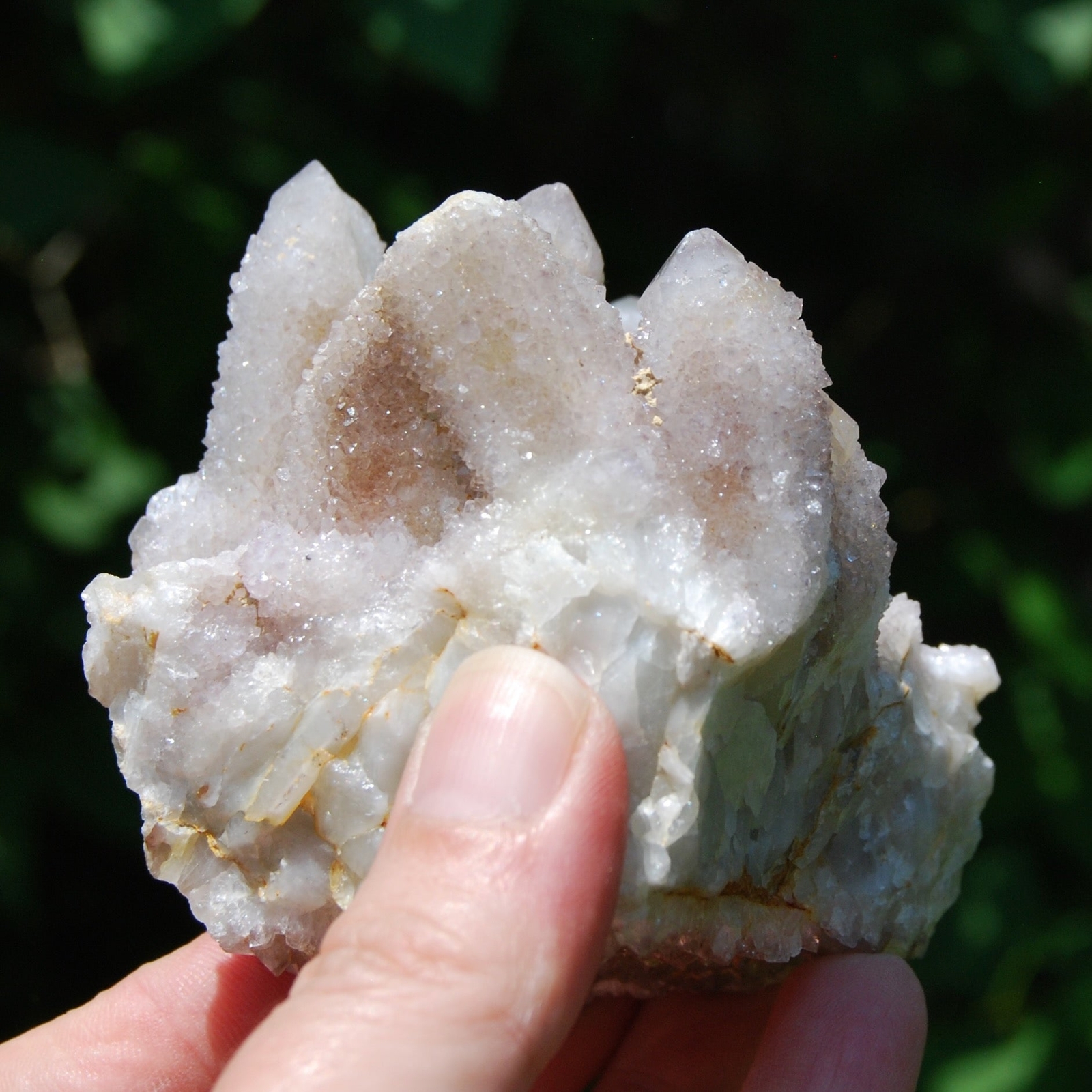 3in 394g Large Trigonic Record Keeper Ametrine Spirit Quartz Crystal Cluster, So