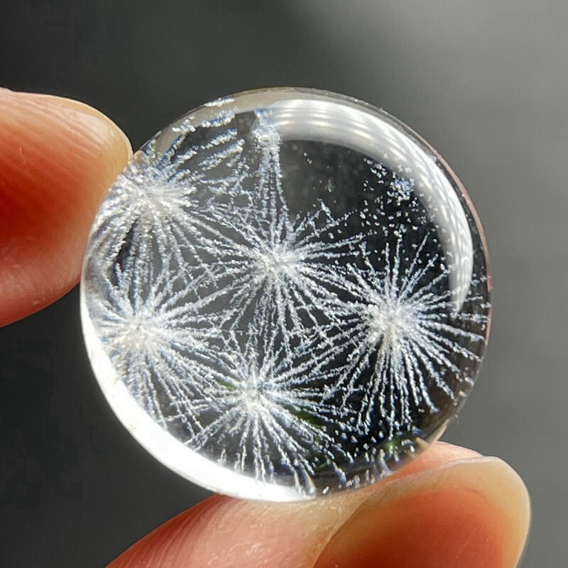 18mm New Find Rare NATURAL PRETTY Fireworks phantom QUARTZ CRYSTAL Sphere BALL