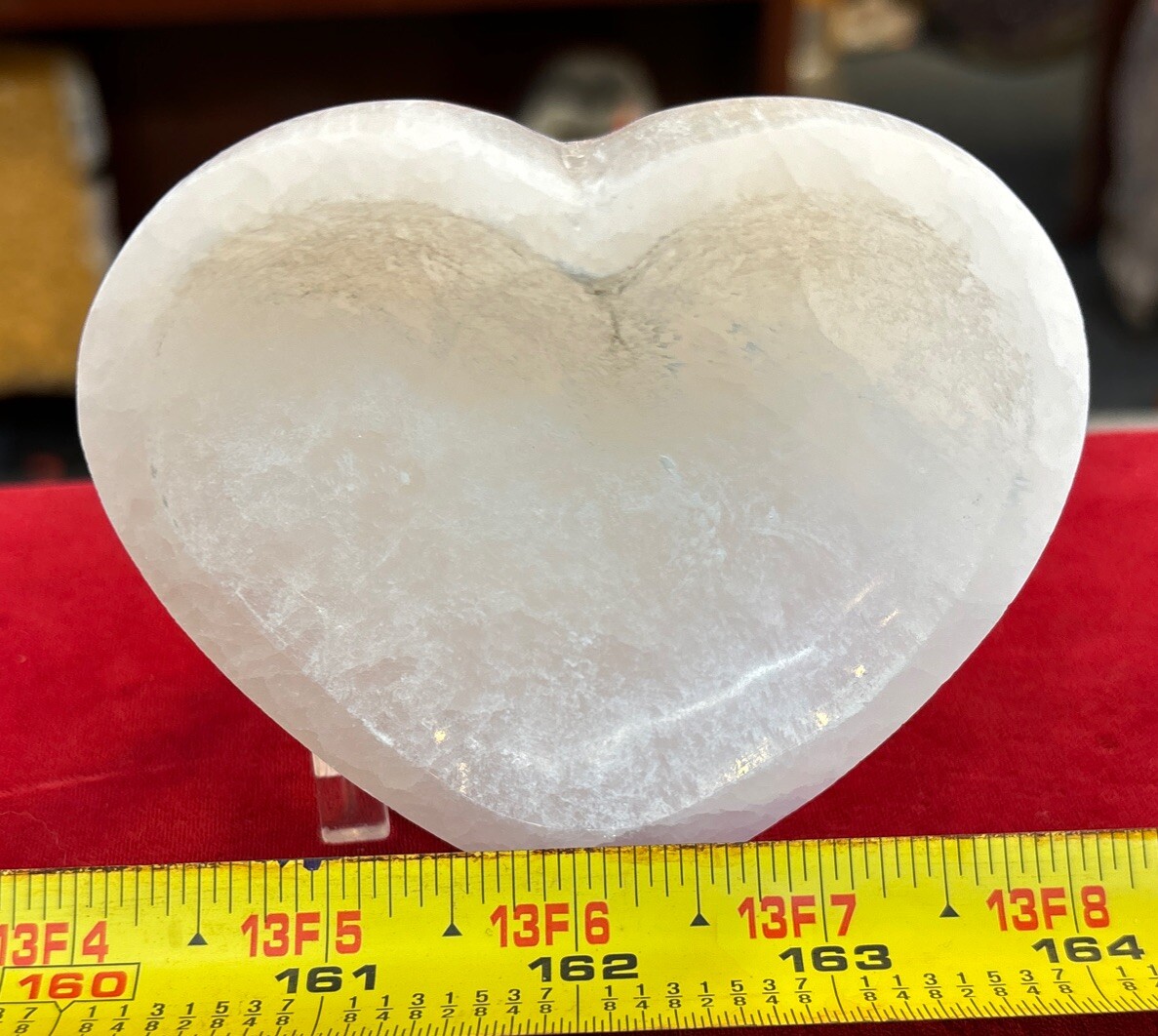 3 inch selenite Heart shaped bowl
