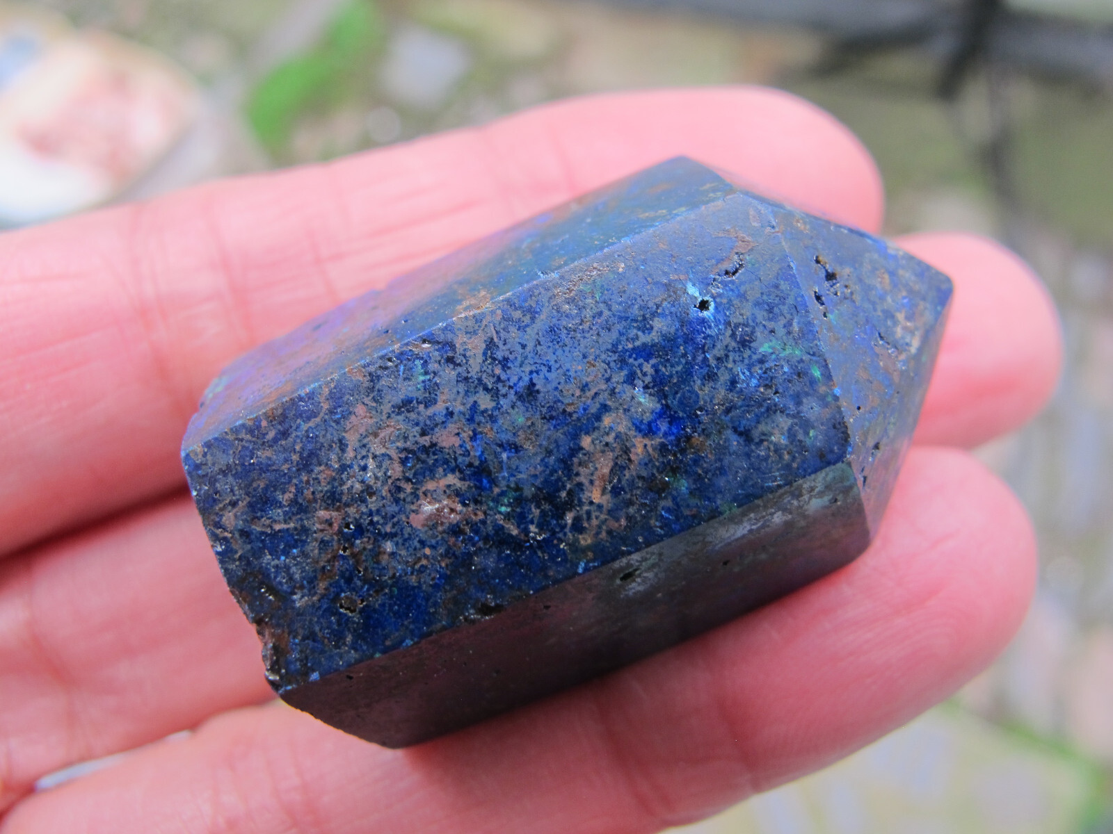 Crystal Lapis Lazuli polished tiny point Stone Bright Natural Freeform Healing