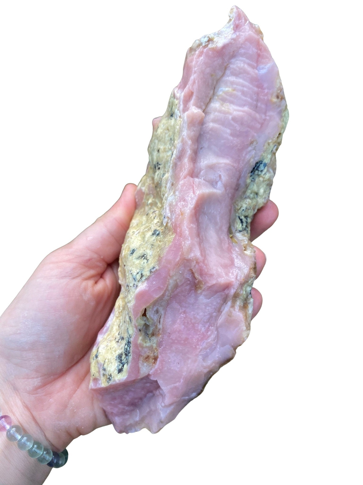 Raw Pink Opal Stone (0.5″ – 6″) Rough Natural Pink Opal Crystal from Peru