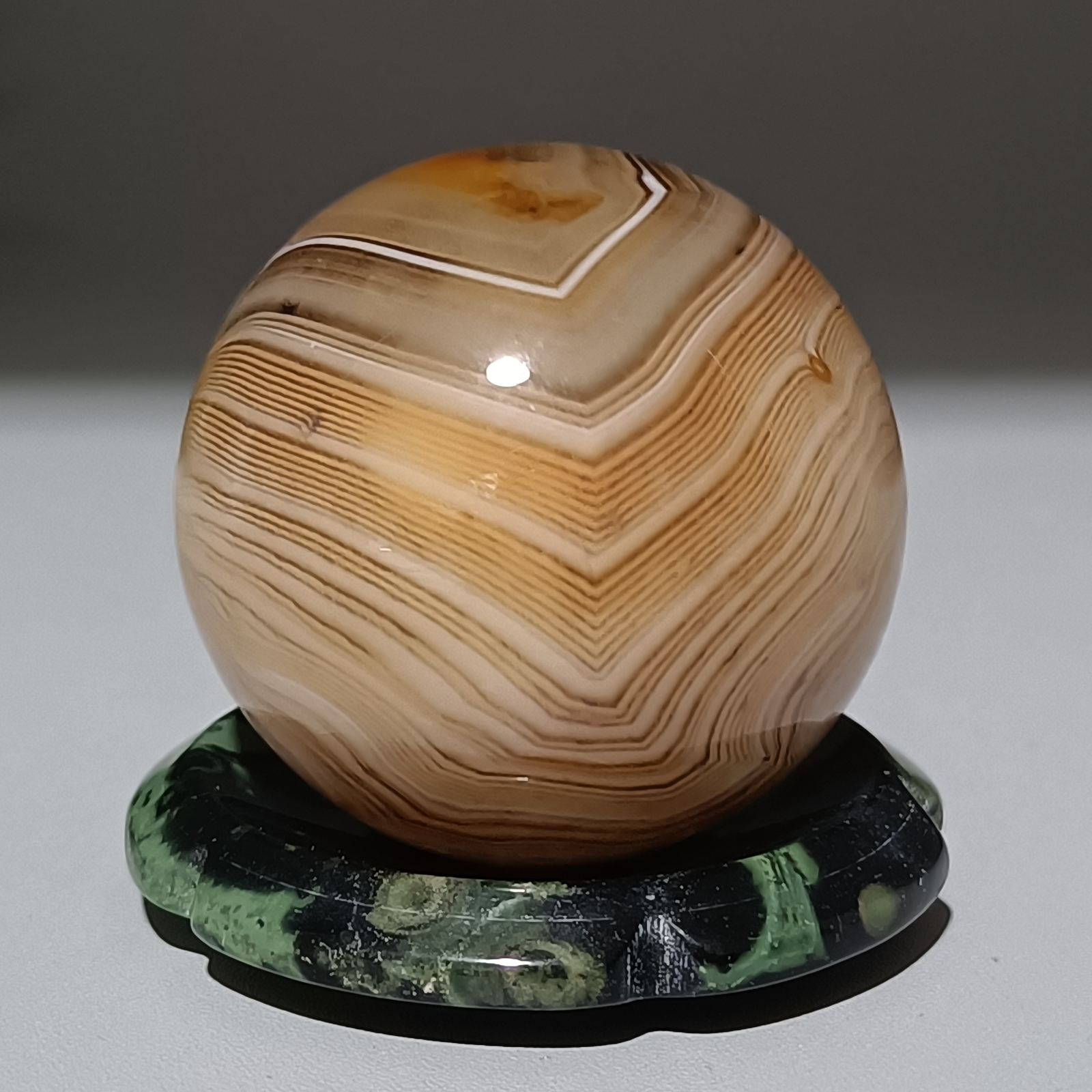 32MM Natural agate Quartz Sphere Healing Crystals Ball reiki gift+stand