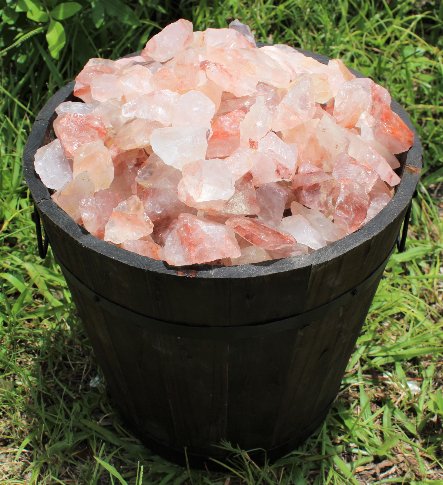 Rough Fire Quartz Crystal: 5 lb Bulk Lot Natural Raw Hematoid Mineral