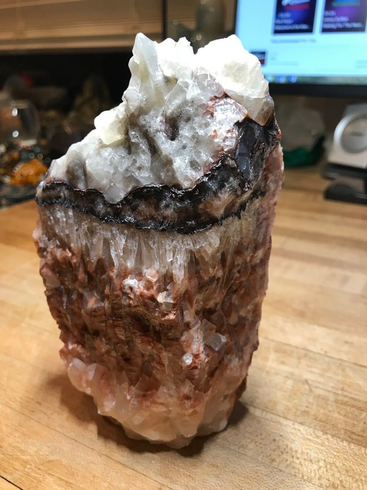 Multicolored Calcite Crystal Mineral Gemstone Medium Natural Rock Specimen 008