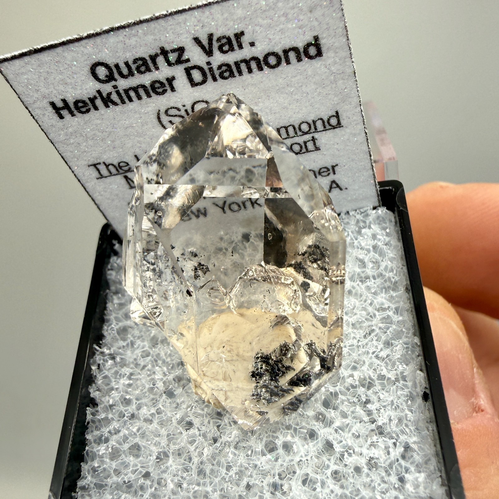 Herkimer Diamond Gem w/ A+ Clarity, Light Smoky Color