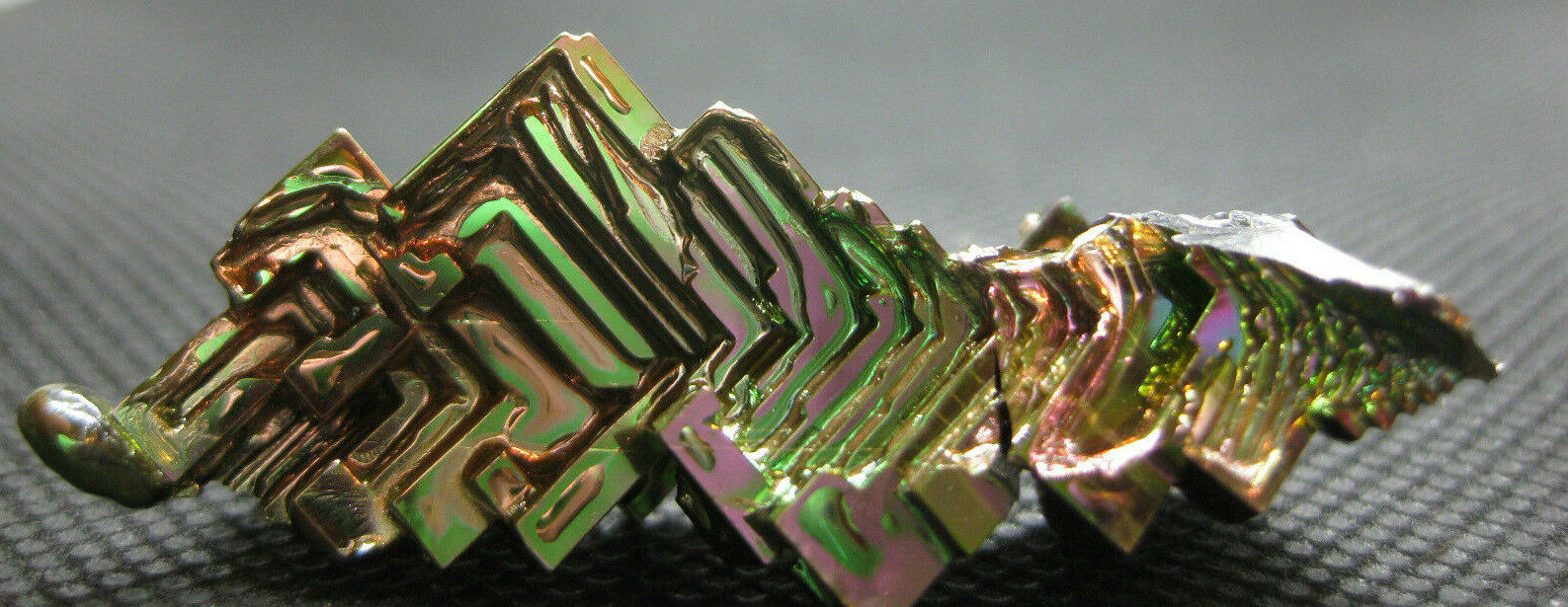 3 Pieces Bismuth Crystal Specimens Rainbow Colors 46 Grams Gemstone Mineral #603