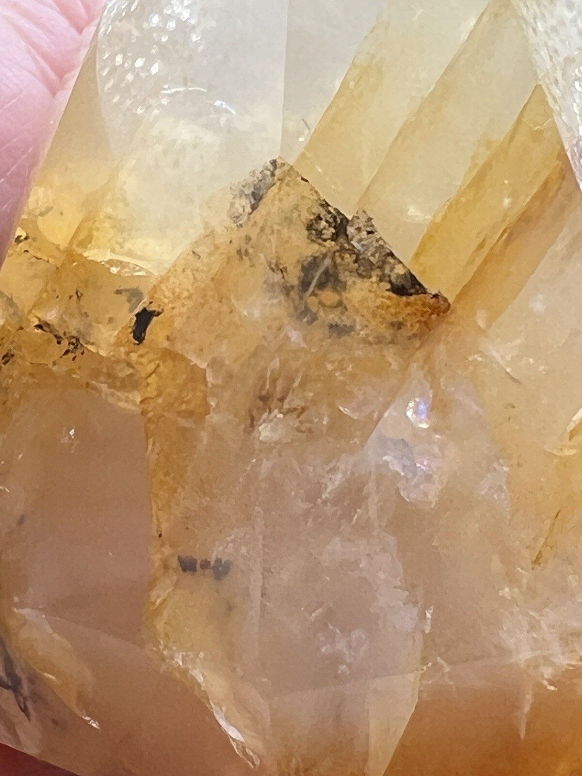 Golden Healer Amazing Diamond Pyramids Some dendrite Free ship & Gift