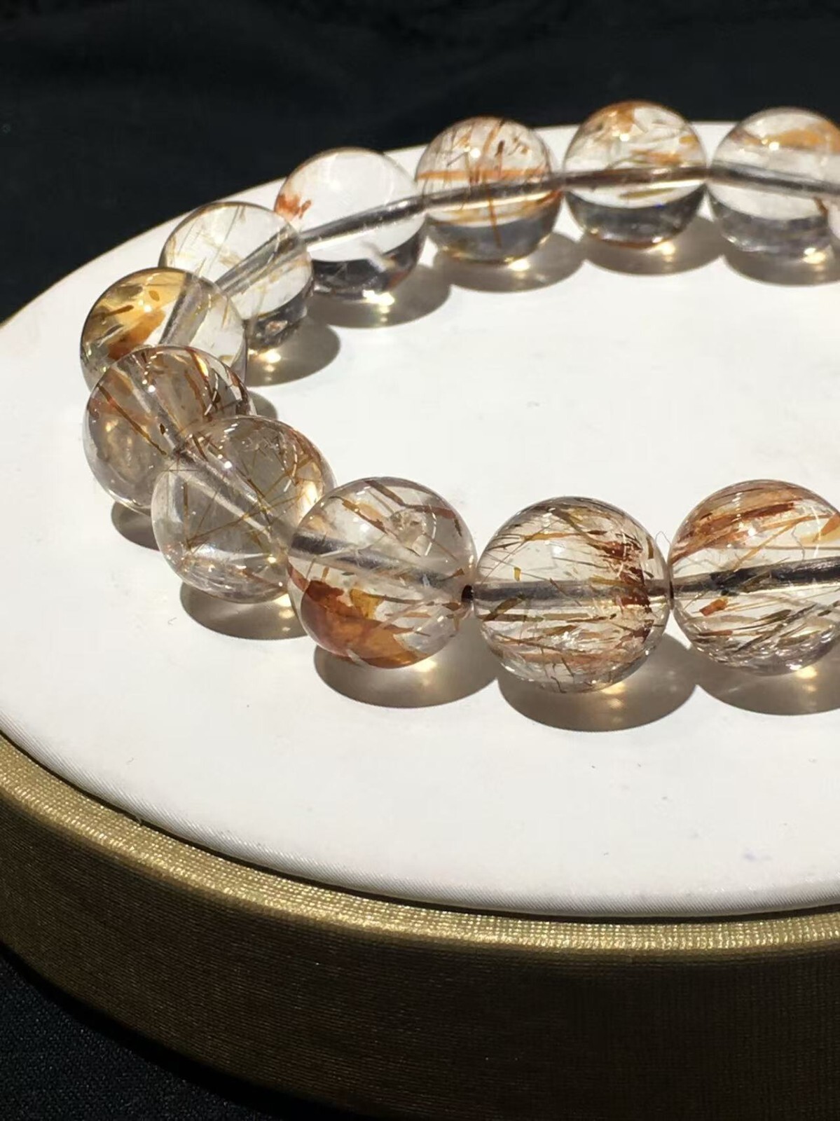 7mm Natural Super 7 Bead Bracelet Reiki Crystal Quartz Healing Decorate 1pc