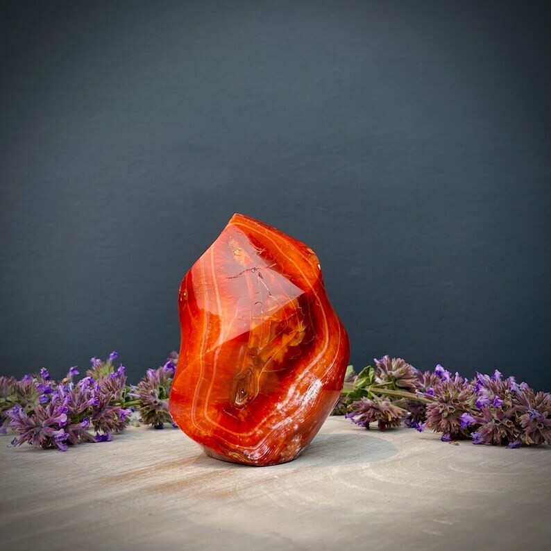 Carnelian Flame Carnelian Crystal Tower Red Agate Flame Tower Home Decoration