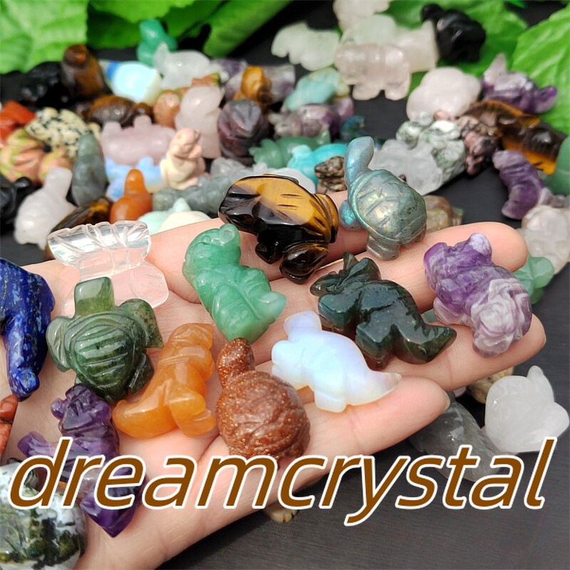 100pcs Natural Quartz Crystal Animal Carved Mini Crystal Skull Healing wholesale